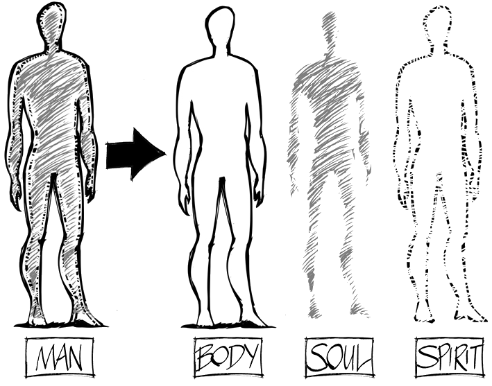 Silhouette d'un homme