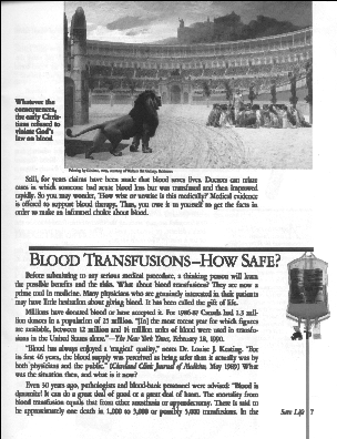 How Can Blood Save Your Life? page 7