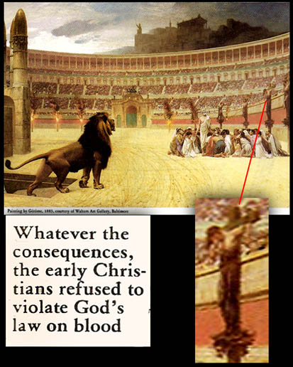 Martyrs chrétiens (illustration)