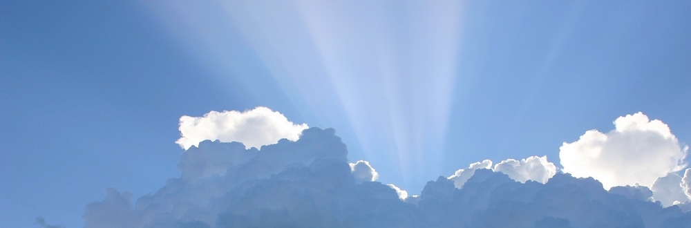 Ciel illustrant la gloire de Jésus