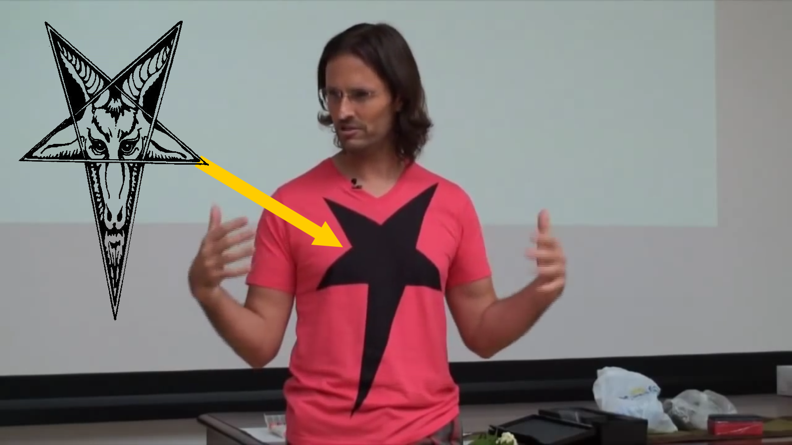 T-shirt avec symbole (capture)