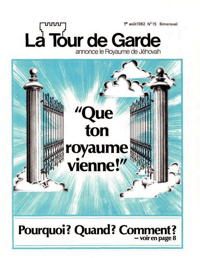 La Tour de Garde (1er août 1982) : couverture