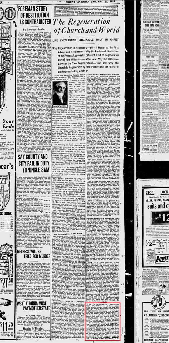 The Pittsburgh (22 janvier 1915), page 12