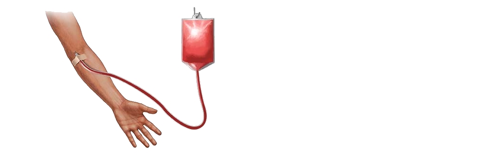 Illustration sur la transfusion sanguine