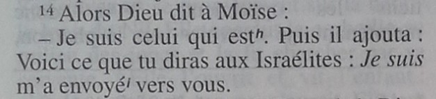 Semeur Exod 3:14 closer