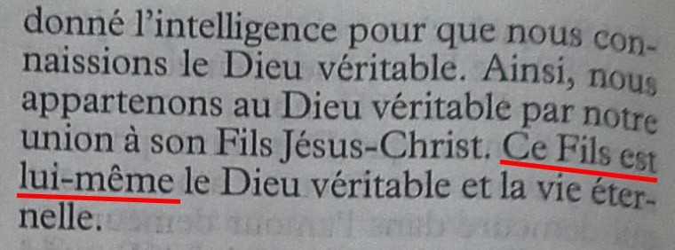 Bible du Semeur 1 Jean 5:20 (détail)