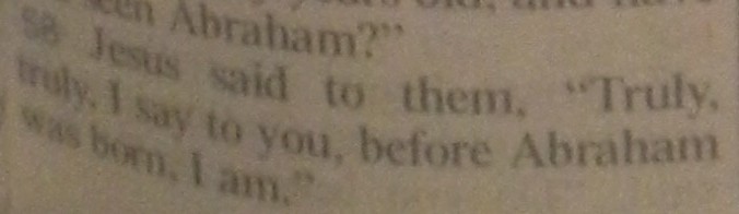 Gedeons Jean 8:58 note