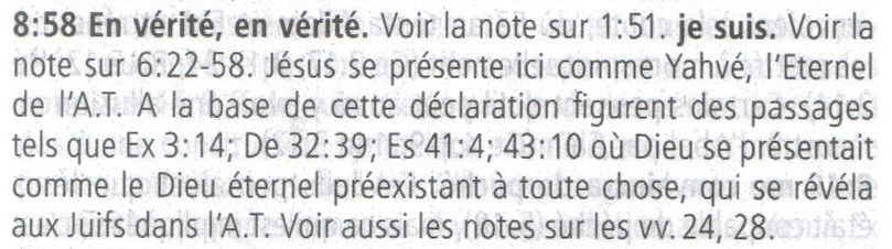 John Mac Arthur Jean 8:58 note