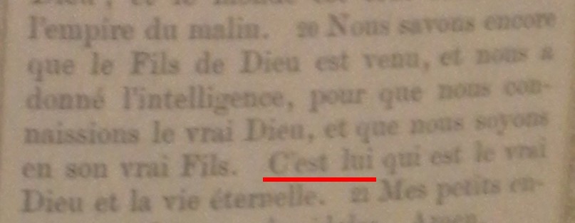 NT Glaire 1 Jean 5:20 (détail)