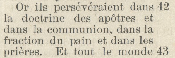 Ostervald – Actes 2:42 détail