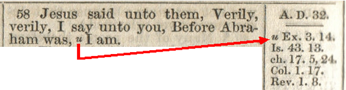Oxford Bible Society 1848 Jean 8:58